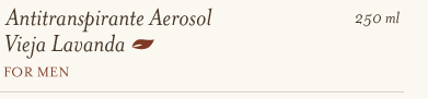 Fulton -Antitranspirante Aerosol Vieja Lavanda