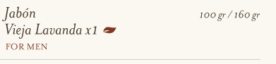 Fulton - Jabón Vieja Lavanda x1